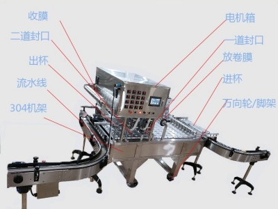 Automatic filling, sealing and packaging machine / 2