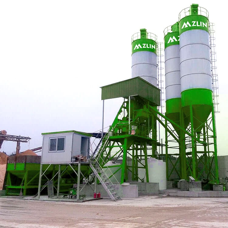 HZS35 concrete mixing station / 3