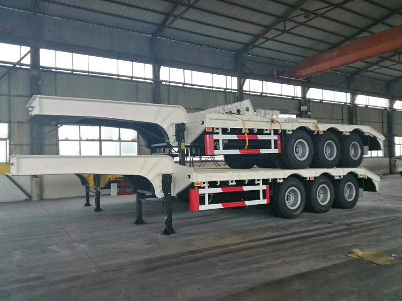 3axles low bed semi trailer / 5