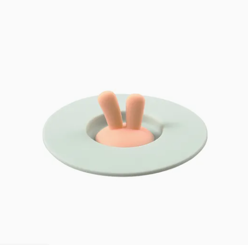 Factory Customized Cute Rabbit Ear FDA Silicone Cup Covers Dustproof Cup Lids / 2