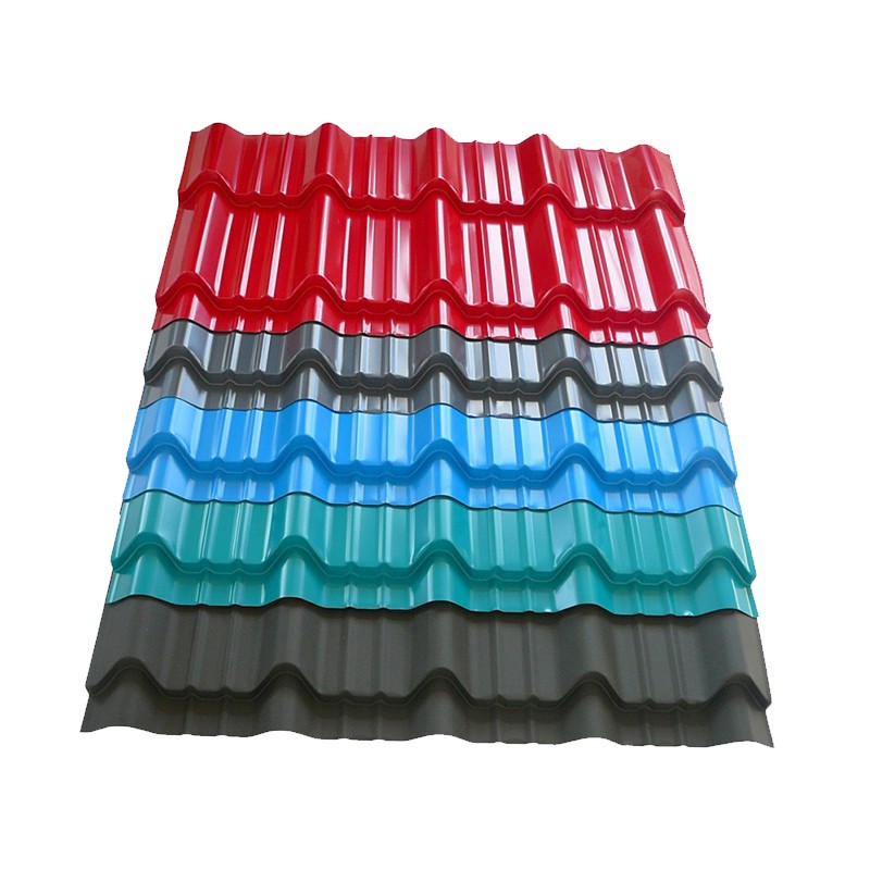 Color Coated Galvanized Roof Sheet Corrugated Steel Tile / 4