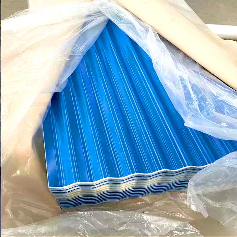 18 gauge color coated ppgi steel sheet corrugated roofing tile Roofing Sheet / 3