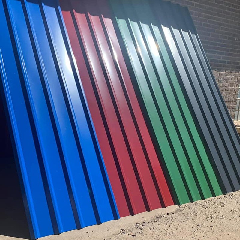 corrugated metal roofing sheet ppgl color coated  steel plate Roofing Sheet / 2